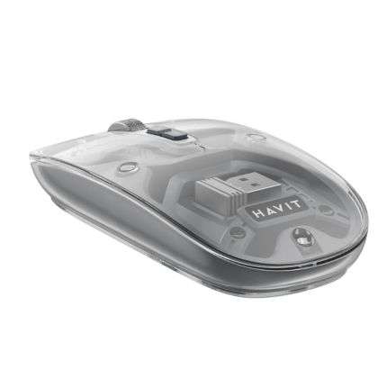 HAVIT MS62WB PRO GAMING MOUSE - TRANSPARENT WHITE