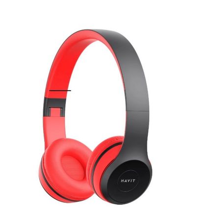 HAVIT HV-H2575BT STEREO BLUETOOTH HEADPHONE - BLACK AND RED