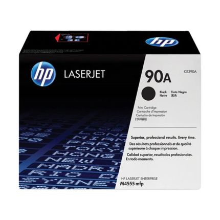 HP CE390A BLACK TONER CARTRIDGE (90A) - LJ ENT601/602/603/M4555