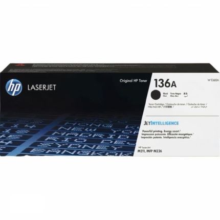HP W1360A BLACK ORIGINAL LASERJET TONER CARTRIDGE (136A) - M211D/M211DW/M236SDW/M236DW*