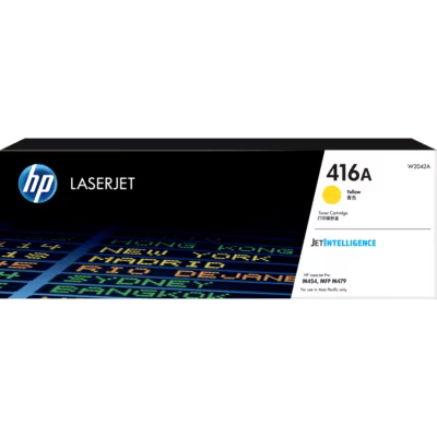 HP W2042A YELLOW TONER CARTRIDGES (416A) - M454*