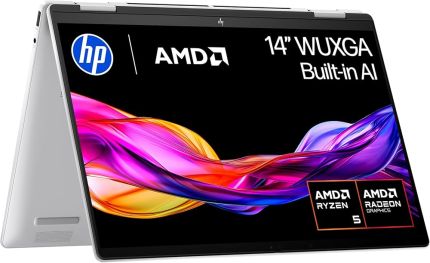 HP ENVY X360 RYZEN 5-8640HS (16GB/512GB/AMD/MS365/MS/NB) - METEOR SILVER - D11SBPA