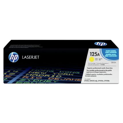 HP CB542A YELLOW TONER CARTRIDGE (125A) - CP1515N/CP1215N/CP1518ni