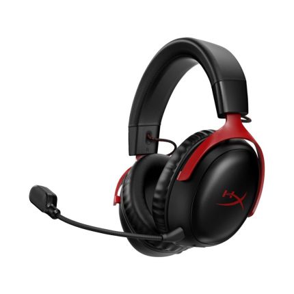 HP HYPERX CLOUD III WIRELESS GAMING HEADSET - BLACK/RED (77Z46AA)