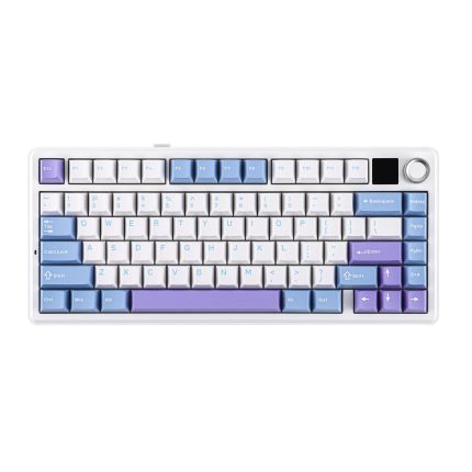 AULA F75 MAX KEYBOARD (REAPER SWITCH) - WHITE + BLUE + PURPLE(AULA-08) 