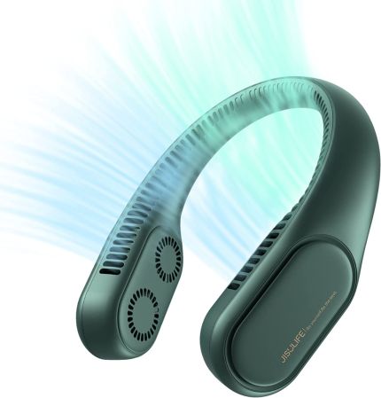 JISULIFE FA12R 4000mAh BLADELESS NECK COOLER - GREEN