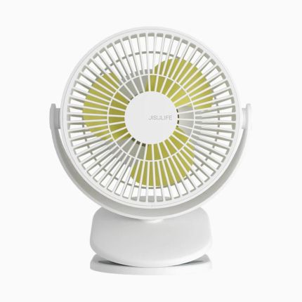 JISULIFE FA29A 4000mAh 360° ROTATION CLIP FAN LIFE1 WHITE