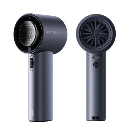 JISULIFE FA53 3600mAh HANDHELD FAN PRO1 WITH LED DISPLAY SCREEN - BLUE