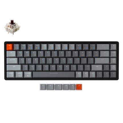 KEYCHRON K6 68K ALUMINIUM FRAME GATERON SMK RGB - BROWN (K6Q3)