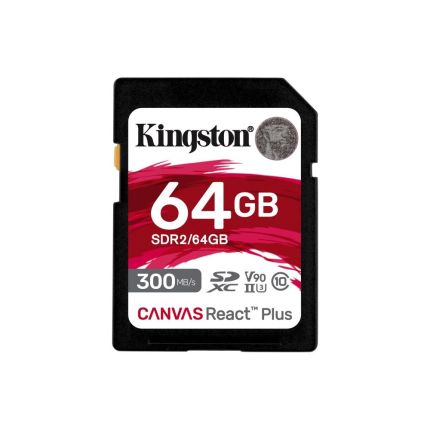 KINGSTON 64GB SD CARD REACT PLUS  (SDR2/64GB)