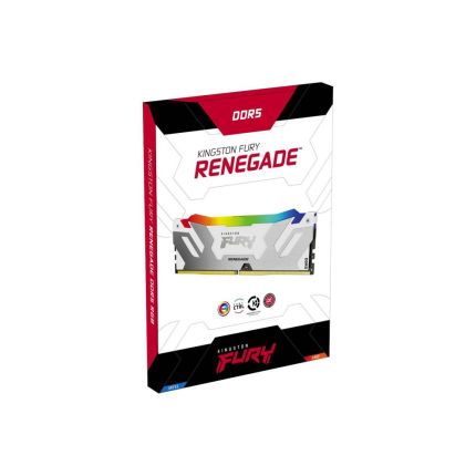 KINGSTON FURY 2X16GB DDR5 6000MT S SDRAM RENEGADE RGB WHITE KF560C32RWAK2 32