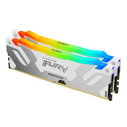 KINGSTON FURY 2X16GB DDR5 6000MT S SDRAM RENEGADE RGB WHITE KF560C32RWAK2 32