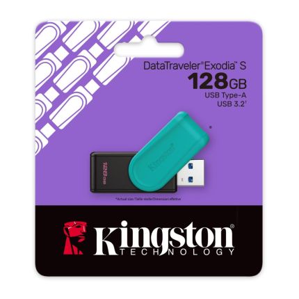 KINGSTON 128GB EXODIA S USB 3.2 FLASH DRIVE (DTXS/128GB)