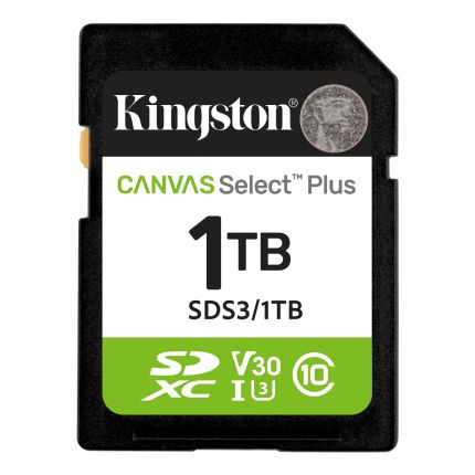 KINGSTON 1TB SELECT PLUS 150MB/S R SD CARD (SDS3/1TB)(740617348378)