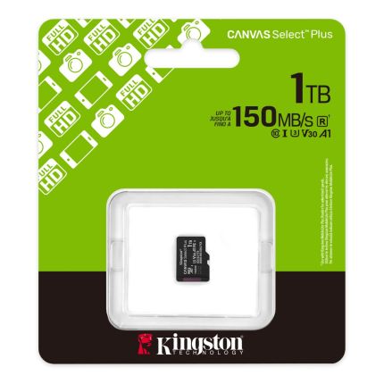 KINGSTON 1TB SELECT PLUS 150MB/S R MICRO SD CARD (SDCS3/1TB)