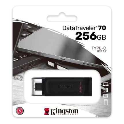 KINGSTON 256GB DT70 USB-C 3.2 FLASH DRIVE (DT70/256GB)