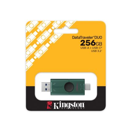 KINGSTON 256GB DTDEG2 USB-A &amp; USB-C FLASH DRIVE (DTDEG2/256GB)