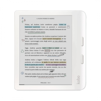 RAKUTEN KOBO LIBRA COLOUR EREADER (32GB/WIFI/TOUCH) - WHITE (N428-KU-WH-K-CK)