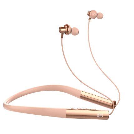 LDNIO (N01) NECKBAND HEADPHONES - ROSE GOLD