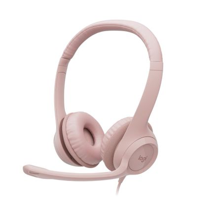 LOGITECH H390 USB COMPUTER HEADSET - ROSE