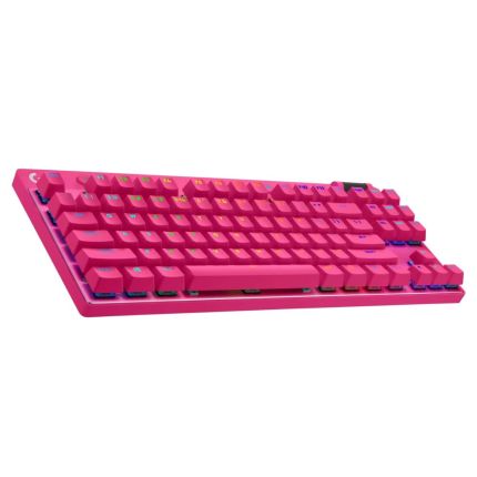 LOGITECH PRO X TKL LIGHTSPEED WL GAMING KEYBOARD - MAGENTA TACTILE