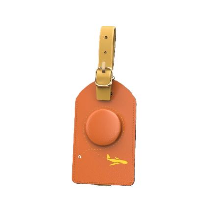 MILI MITAG DUO WITH LEATHER LUGGAGE TAG - ORANGE