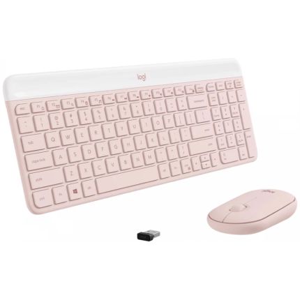 LOGITECH MK470 SLIM WIRELESS COMBO - ROSE