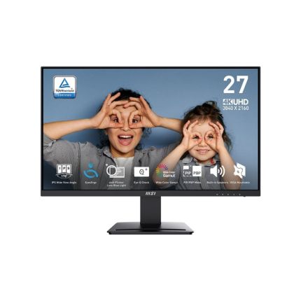 MSI 27&quot; PRO MP273U 4K UHD 60HZ 5MS HDR READY WITH SPEAKER (DP/HDMI)