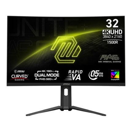 MSI 31.5&quot; MAG 321CUPDF 320HZ 0.5MS RAPID VA CURVED 1500R GAMING MONITOR (DP/HDMI/TYPE-C)