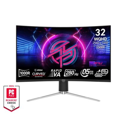 MSI 31.5&quot; MPG 325CQRXF 280HZ 0.5MS RAPID VA CURVED 1000R GAMING MONITOR (DP/HDMI/TYPE-C)
