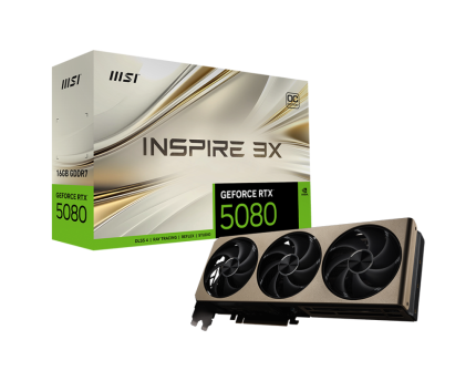 MSI RTX 5080 16G INSPIRE 3X OC GRAPHIC CARD