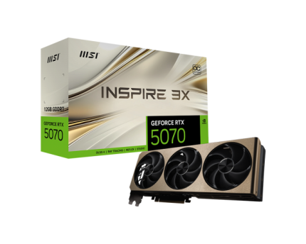 MSI RTX 5070 12G INSPIRE 3X OC GRAPHIC CARD