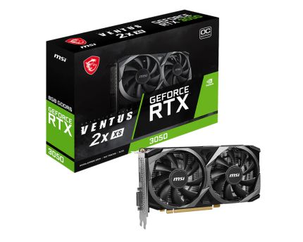 MSI RTX 3050 VENTUS 2X XS 8G OC GRAPHIC CARD