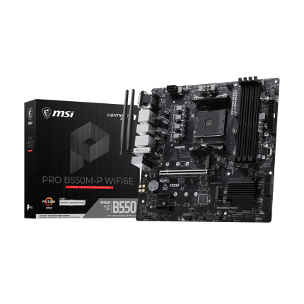 MSI PRO B550M-P WIFI6E DDR4 MATX MOTHERBOARD
