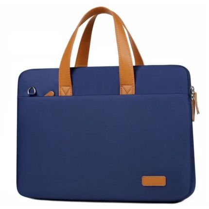 NEUTRAL 15.6&quot; MTC602 BRIEFCASE - NAVY BROWN HANDLE