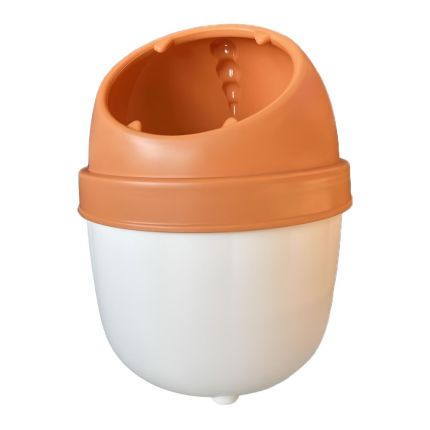 NEUTRAL MINI TRASHCAN W/O COVER - ORANGE WHITE