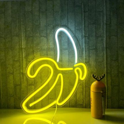 NEUTRAL NEON WALL MOUNTED LIGHT - BANANA