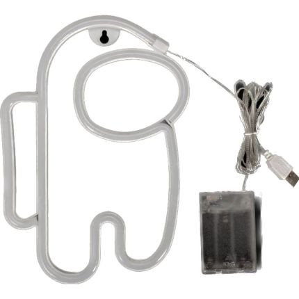 NEUTRAL NEON WALL MOUNTED LIGHT - SUS