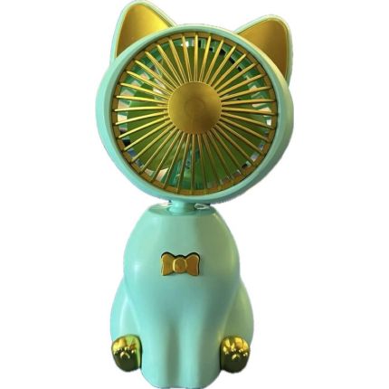 NEUTRAL KITTY FAN - GREEN