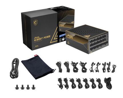 MSI 1600W MEG Ai1600T PCIE5 POWER SUPPLY