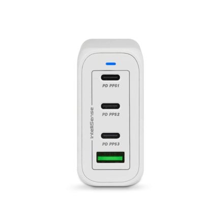 PROLINK GT-410002 100W 4-PORT GaN PD TRAVEL WALL CHARGER WITH INTELLISENSE (3x USB-C PD3.0/ 1x QC3.0/3-IN-1 ADAPTER)