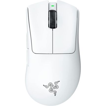 RAZER DEATHADDER V3 PRO - ERGONOMIC WIRELESS GAMING MOUSE - WHITE EDITION (RZ01-04630200-R3A1)