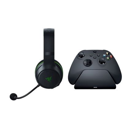 RAZER LEGENDARY DUO BUNDLE FOR XBOX - KAIRA WIRELESS HEADSET AND QUICK CHARGING STAND - BLACK  (RZ82-03480100-B3M1)