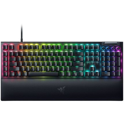 RAZER BLACKWIDOW V4 - MECHANICAL GAMING KEYBOARD (GREEN SWITCH) (RZ03-04690100-R3M1)