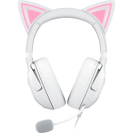 RAZER KRAKEN KITTY V2 - USB HEADSET WITH RGB KITTY EARS - WHITE EDITION (RZ04-04730600-R3M1)