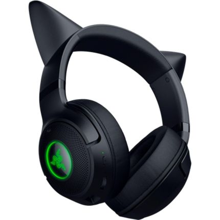 RAZER KRAKEN KITTY V2 BT - WIRELESS BLUETOOTH RGB HEADSET WITH KITTY EARS - BLACK EDITION (RZ04-04860500-R3M1)