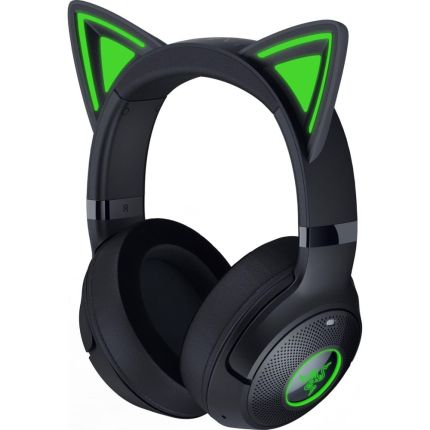 RAZER KRAKEN KITTY V2 BT - WIRELESS BLUETOOTH RGB HEADSET WITH KITTY EARS - BLACK EDITION (RZ04-04860500-R3M1)