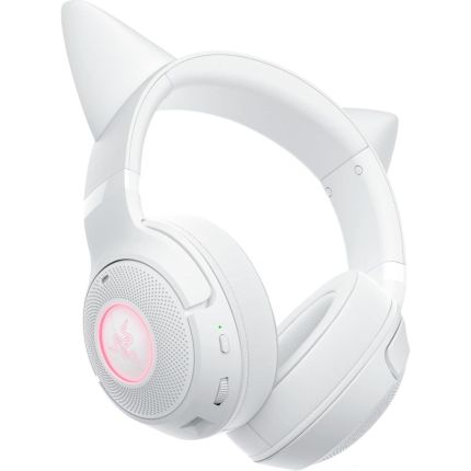 RAZER KRAKEN KITTY V2 BT - WIRELESS BLUETOOTH RGB HEADSET WITH KITTY EARS - WHITE EDITION (RZ04-04860600-R3M1)