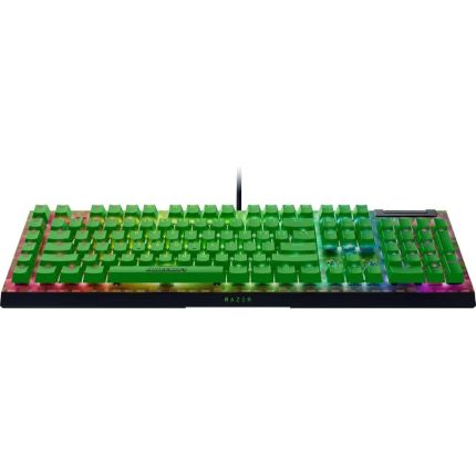 RAZER BLACKWIDOW V4 X - MECHANICAL GAMING KEYBOARD (GREEN SWITCH) - MINECRAFT EDITION (RZ03-04704100-R3M1)