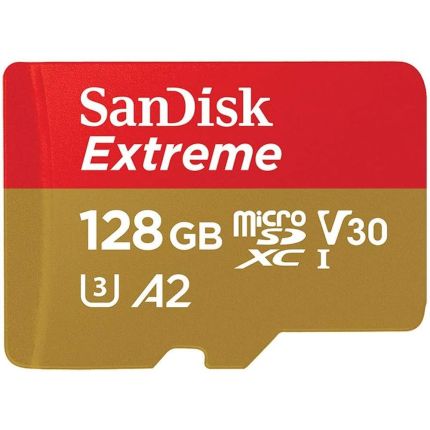 SANDISK 128GB EXTREME MICRO SD CARD 190MB/S (SDSQXAA-128G-GN6MN)